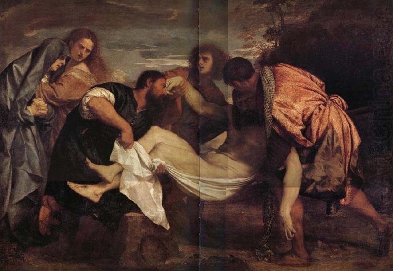 La mise au tombeau, TIZIANO Vecellio